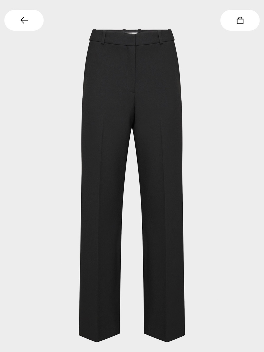 Babaton Agency Pant Black Wide-Leg Women's size 12 with 32 inseam
